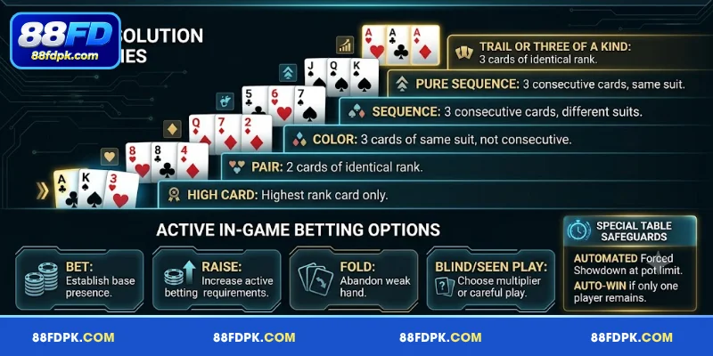 Basic Card Rules Of 88FD TeenPatti For Beginners 